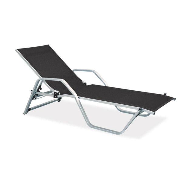 Santorini-eloxiert-Sonnenliege-Aluminium-schwarz-anthrazit