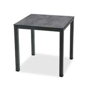 Esstisch, Venus, Aluminium, pulverbeschichtet, HPL, schwarz, weiß, beige