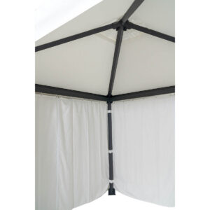 Pavillon, Gavdos, Aluminium, stabil, massiv, weiß, pulverbeschichtet