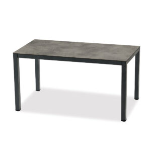 Esstisch, Venus, Aluminium, pulverbeschichtet, HPL, schwarz, weiß, beige
