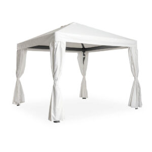 Pavillon, Gavdos, Aluminium, stabil, massiv, weiß, pulverbeschichtet
