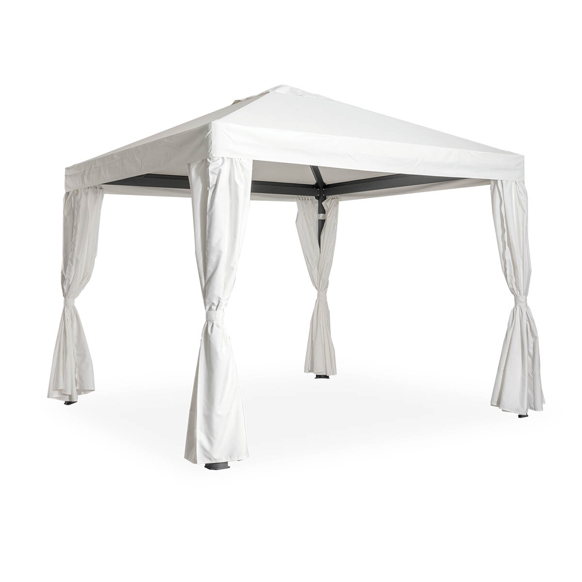 Pavillon, Gavdos, Aluminium, stabil, massiv, weiß, pulverbeschichtet