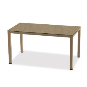 Esstisch, Venus, Aluminium, pulverbeschichtet, HPL, schwarz, weiß, beige