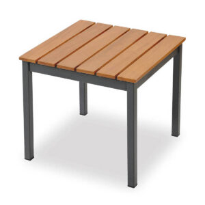 Beistelltisch Sifnos, Aluminium, Teak, anthrazit