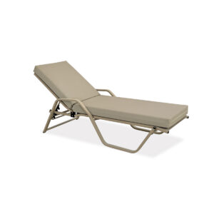 Auflage Sonnenliege, Hydra 1, Stoff, PVC, Matratze, beige, weiß, anthrazit