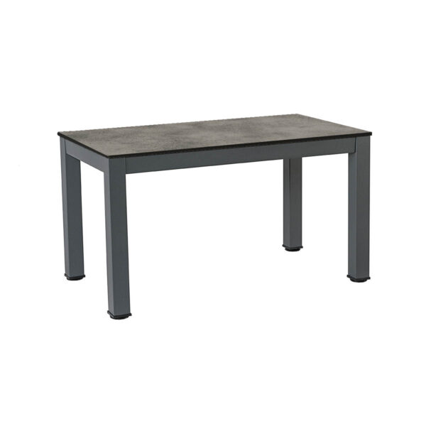 Loungetisch, Rhodos, Aluminium, pulverbeschichtet, weiß, anthrazit,