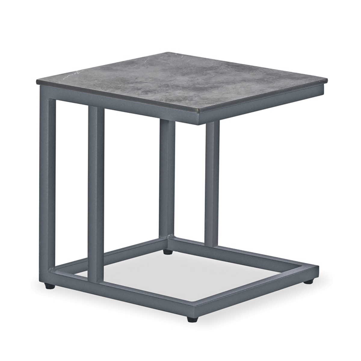 Beistelltisch, Venice, Aluminium, HPL, anthrazit